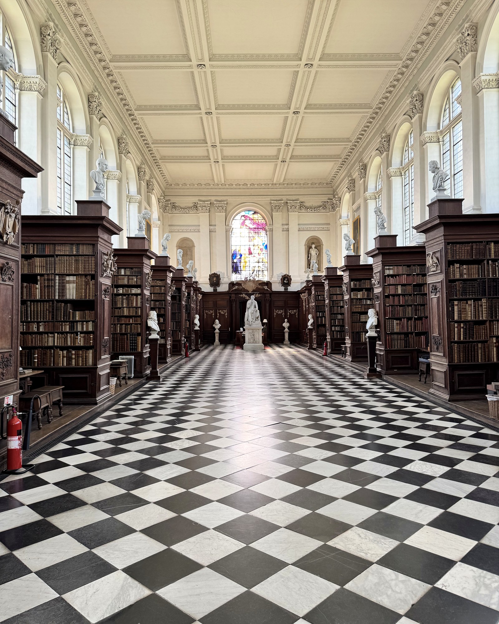 A real library hall photographed for DEV Field Notes